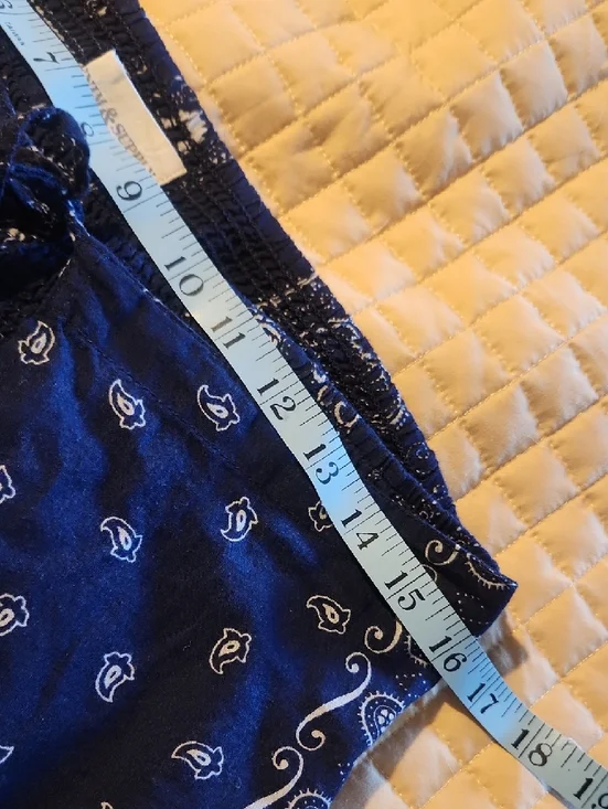 Denim & Supply By Ralph Lauren Navy Bandana Print Smocked Waist Pants - Picture 6 of 8